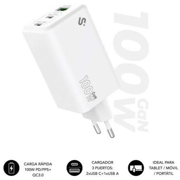Car Charger Subblim SUBCHG-6G3510 White 120 W
