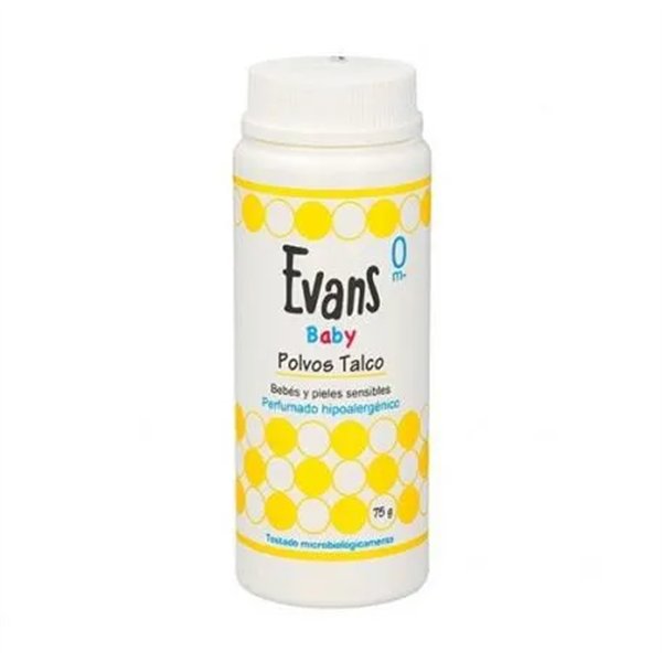 Evans Baby Polvos De Talco 75g