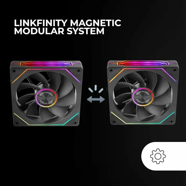 CPU Fan Mars Gaming MF-LINKFINITYKIT2R Ø 12 cm