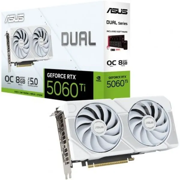 Grafikas Karte Asus OC White Edition 90YV0MP5-M0NA00 geforce rtx 5060 ti 8 GB GDDR7
