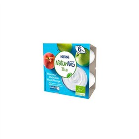 Nestle Nestlé Naturnes Bio Apple and Peach Dairy Dessert