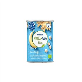 Nestle Nestlé Naturnes Bio Nutripuffs Snack Cereales Con Plátano 8m 35g