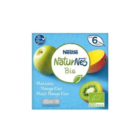 Nestle Nestlé Naturnes Bio Tarrina Manzana, Mango y Kiwi 6m 4x 90g