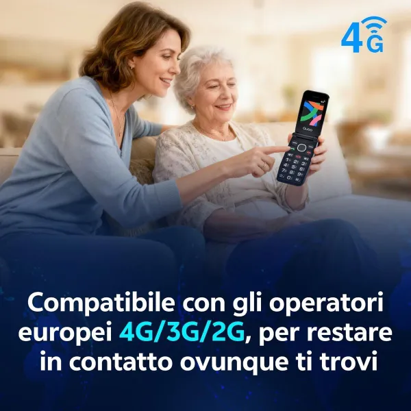 Mobile telephone for older adults Qubo NEONWBK 4G 2.4" 32 GB