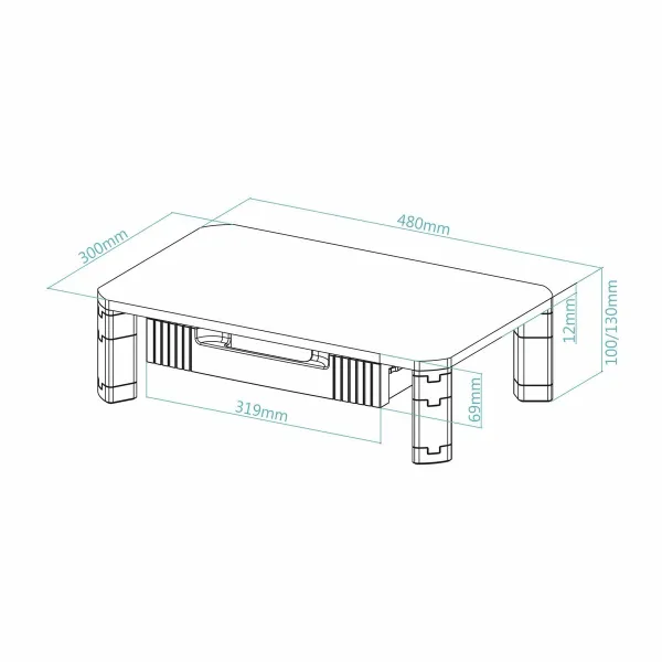 Подставка для ТВ TooQ TQMMPD02 20 kg