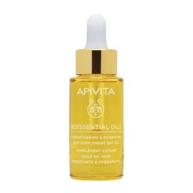 Apivita Beessential Oils Day Oil Skin Supplement Strengthens & Moisturizes 15ml
