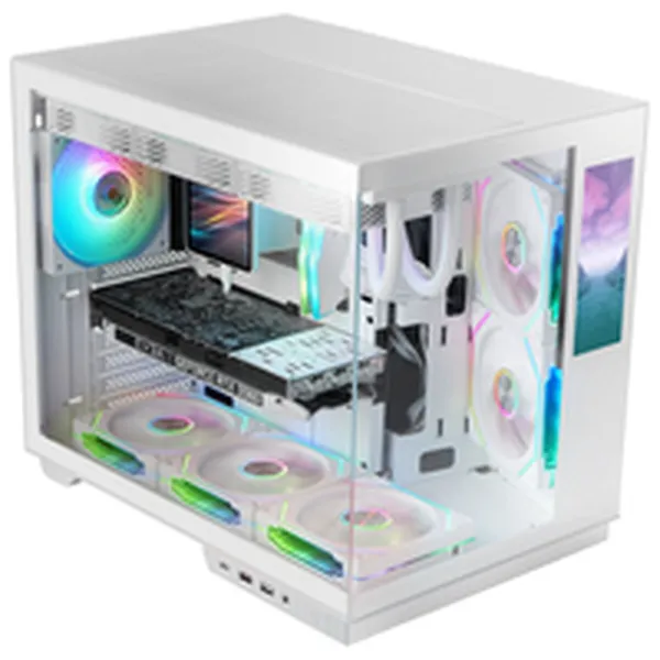 ATX Semi-tower Korpus Mars Gaming MCMIRAGEW Valge
