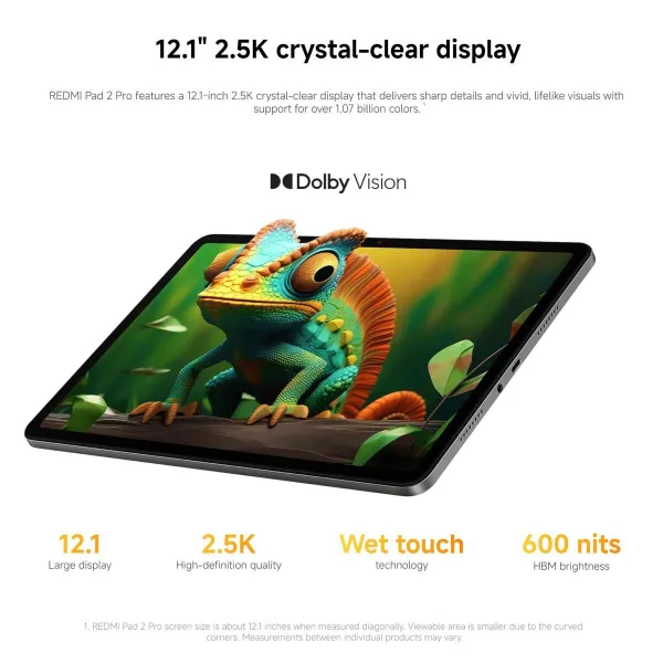Tablet Xiaomi Redmi Pad 2 Pro 12,1" Octa Core Qualcomm Snapdragon 7s Gen 4 6 GB RAM 128 GB Purple