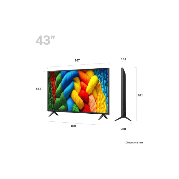 Viedais TV LG 43NANO80A6BAEU 4K Ultra HD 43" LED HDR D-LED NanoCell LCD