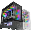 ATX semi-tornikotelo Mars Gaming MCLCDX Musta