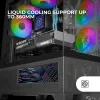 ATX semi-tornikotelo Mars Gaming MCLCDX Musta