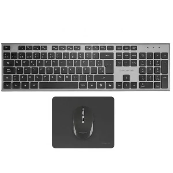 Žaidimų pelė Tacens 6ZENITHES Juoda Pilka Ispaniška Qwerty (3 vnt.)