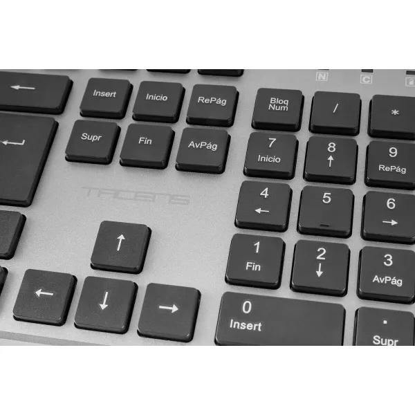 Žaidimų pelė Tacens 6ZENITHES Juoda Pilka Ispaniška Qwerty (3 vnt.)