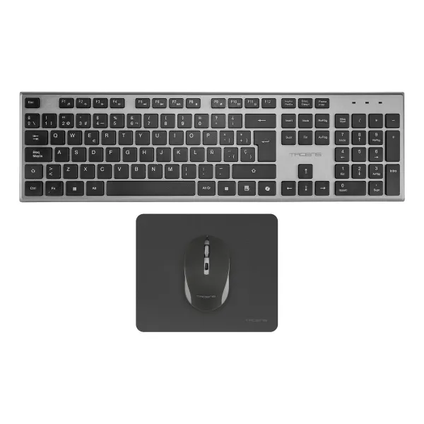 Žaidimų pelė Tacens 6ZENITHES Juoda Pilka Ispaniška Qwerty (3 vnt.)
