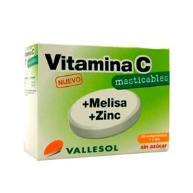 Vallesol Vitamin C +Lemon Balm +Zinc 24 Tablets 