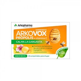 Arkopharma Arkovox Propolis Vitamin C Mint Flavour 24 Tablets 