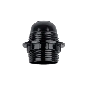 LAMP HOLDER PENDANT WITH RING BAKELITE E27 BLACK