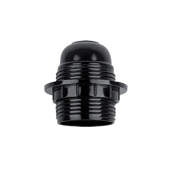 LAMP HOLDER PENDANT WITH RING BAKELITE E27 BLACK
