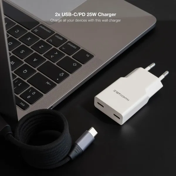 Wall Charger NANOCABLE 10.10.2026 White