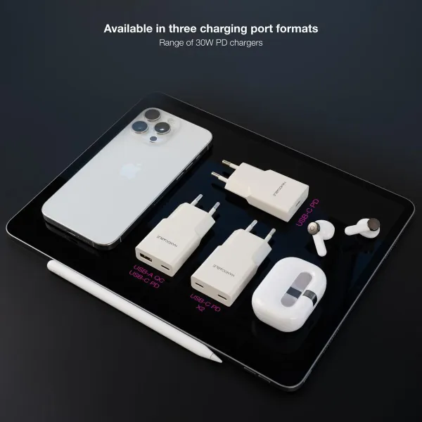 Wall Charger NANOCABLE 10.10.2027 White 30 W