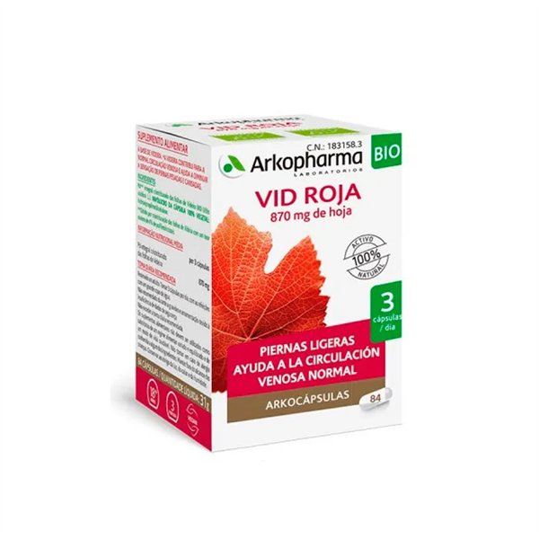 Arkopharma Red Vine 84 Capsules 