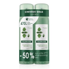 Klorane Nettle Dry Shampoo 2x150ml