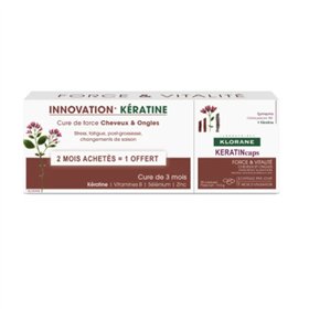 Klorane Keratincaps Anti-Chute de Cheveux Capsules 3x30 Capsules 