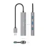 USB šakotuvas Aisens ASUC-4P034-GR Pilka