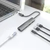 USB šakotuvas Aisens ASUC-4P035-GR Pilka