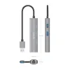 USB šakotuvas Aisens ASUC-4P035-GR Pilka