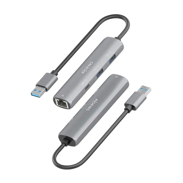 USB šakotuvas Aisens ASUC-4P035-GR Pilka