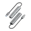 USB šakotuvas Aisens ASUC-4P035-GR Pilka