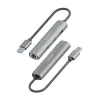 USB šakotuvas Aisens ASUC-4P036-GR Pilka