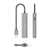 USB šakotuvas Aisens ASUC-4P036-GR Pilka
