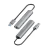 USB šakotuvas Aisens ASUC-4P037-GR Pilka