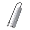 USB šakotuvas Aisens ASUC-4P038-GR Pilka
