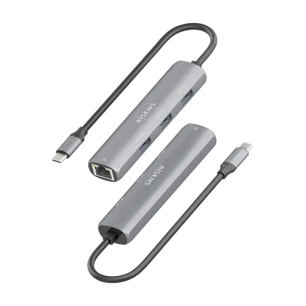 USB šakotuvas Aisens ASUC-4P038-GR Pilka
