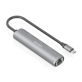 USB-keskitin Aisens ASUC-4P040-GR Harmaa
