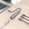 USB-разветвитель Aisens ASUC-4P040-GR Серый