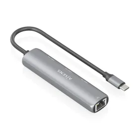 USB šakotuvas Aisens ASUC-4P041-GR Pilka