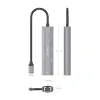 USB šakotuvas Aisens ASUC-4P041-GR Pilka