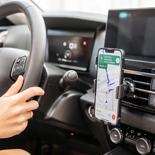 Juhtmevaba kiirlaadimise telefonihoidik autodele Chakar InnovaGoods Must 15 W (Renoveeritud B)