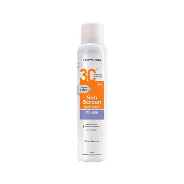 Frezyderm Sun Screen Mousse Spf30+ 200ml