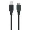 USB 3.0 A - Micro USB B kabelis NANOCABLE 10.01.110-BK
