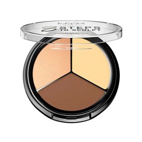 Nyx 3 Steps to Sculpt Face Sculpting Palette Light 5g