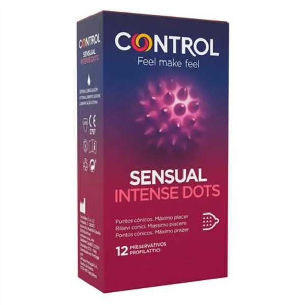 Sensual Control Intense Dots 12 Préservatifs