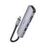 Adapter HB28 Type-C multi-function converter HDMI+USB3.0+USB2.0+SD+TF+PD grey