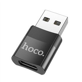 Adapter Hoco UA17 USB-A to Type-C black