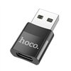Adapteris Hoco UA17 USB-A to Type-C juodas