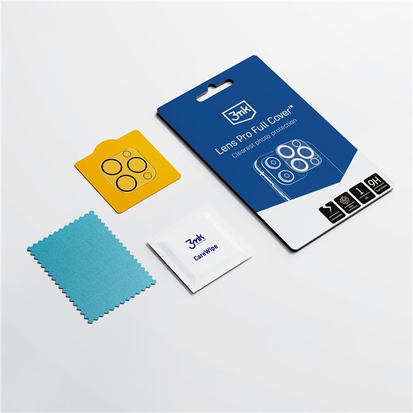 Tempered glass for camera 3mk Lens Pro Apple iPhone 16 Pro/16 Pro Max black